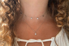 Load image into Gallery viewer, Burgundy Silver Star Necklace