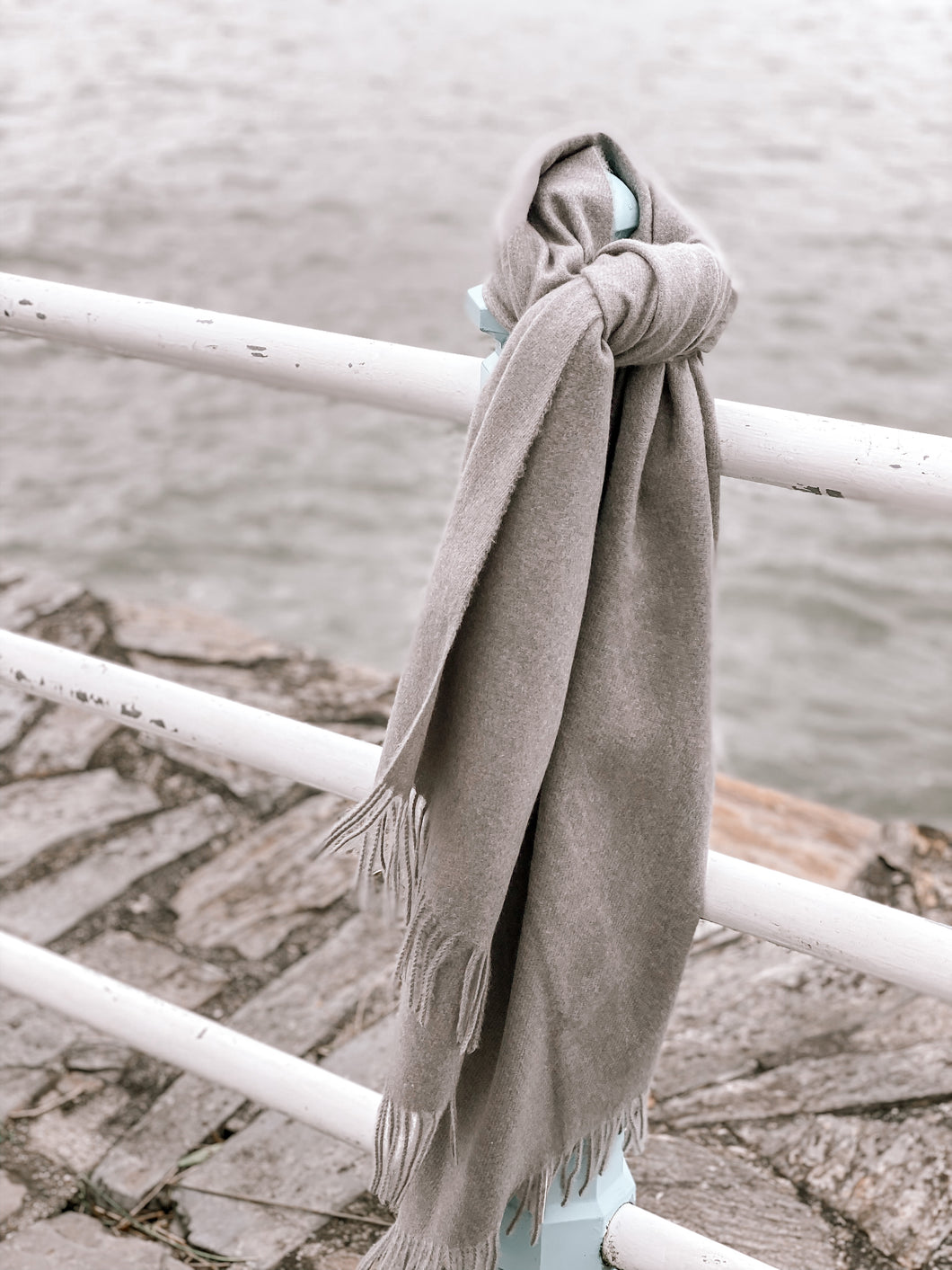 Oversized Super Soft Grey Scarf