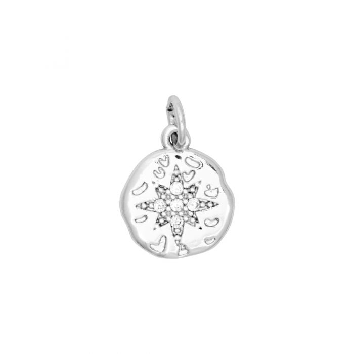 Roma Coin Charm - Silver