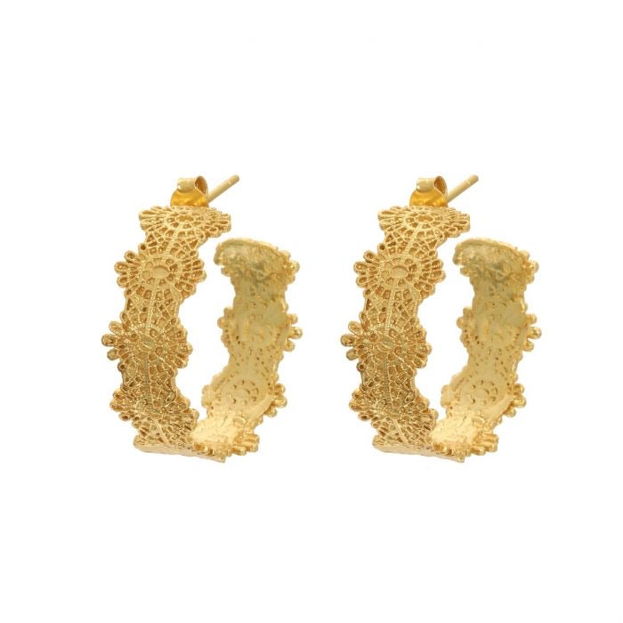 Riley Filigree Hoop Earrings